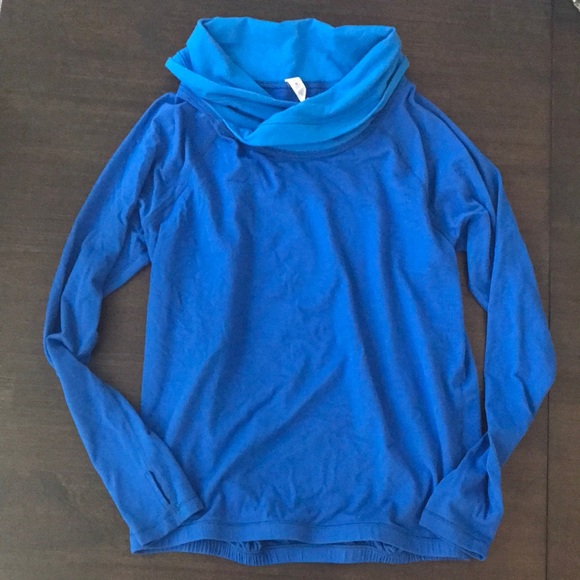 lululemon athletica Tops - Lululemon blue funnel neck jacket